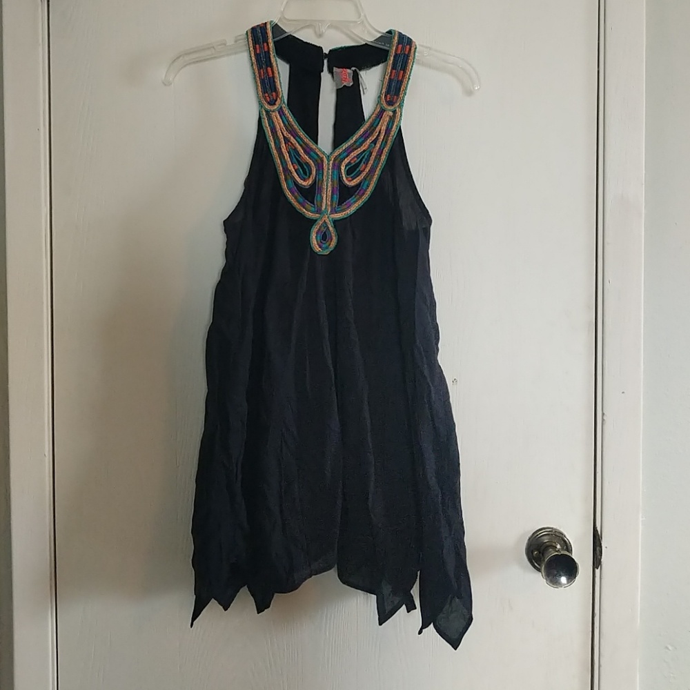 Free people embroidered tank tunic